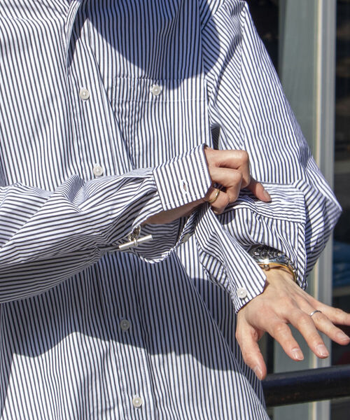 FREDY MAC（フレディーマック）の「【FREDYMAC/フレディマック】オーバーサイズシャツ ビッグシルエットボタンダウン（シャツ/ブラウス・メンズ・ネイビー/オフホワイト/ブラック系その他3/カーキ/ブルー系その他7・MEDIUM/LARGE）」の21枚目の写真