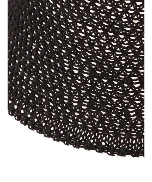 dazzlin（ダズリン）の「モノトーンアミアミバケットハット（ハット・レディース・オフホワイト/ブラック・FREE）」の5枚目の写真