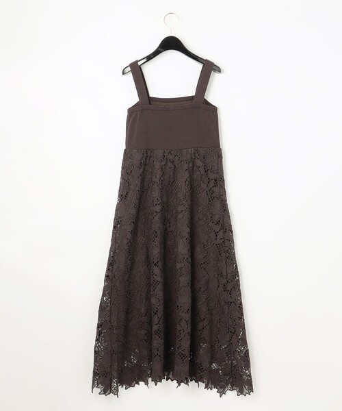 グレースクラス　ワンピース　ドレス GRACE CLASS（グレースクラス）の「ニットコンビレースワンピース