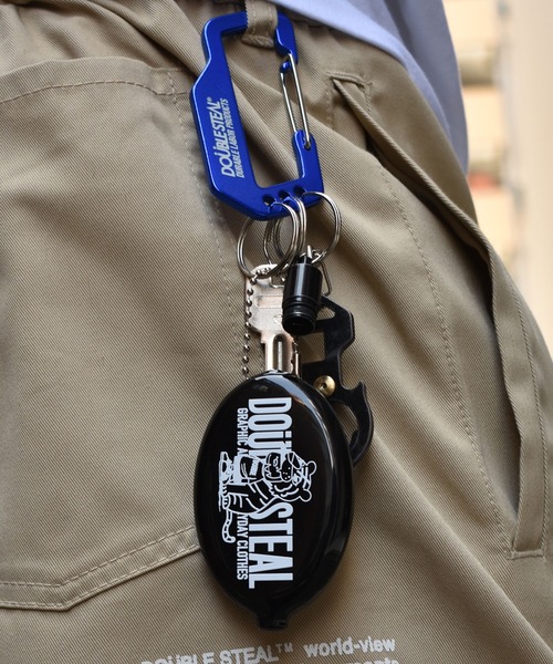 DOUBLE STEAL（ダブルスティール）の「Carabiner（キーホルダー・メンズ・ブルー/ブラック/シルバー/レッド・FREE）」の8枚目の写真