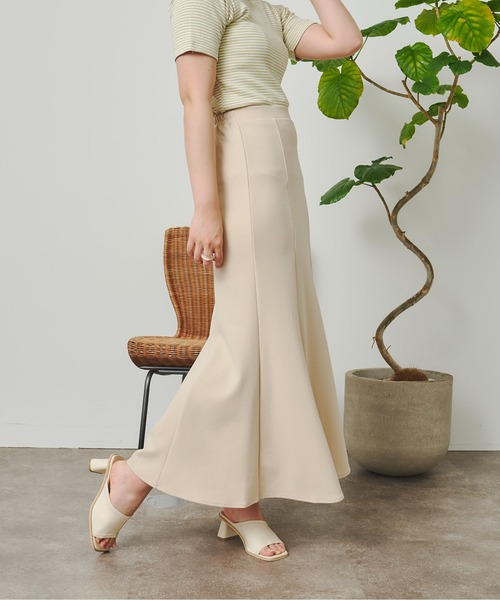 CPCM（シーピーシーエム）の「カットジョーゼットマーメイドラインスカート（スカート・レディース・アイボリー/ブラック/グリーン/イエロー/オレンジ・FREE）」の19枚目の写真