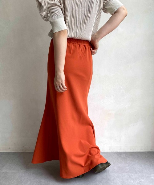 CPCM（シーピーシーエム）の「カットジョーゼットマーメイドラインスカート（スカート・レディース・アイボリー/ブラック/グリーン/イエロー/オレンジ・FREE）」の17枚目の写真