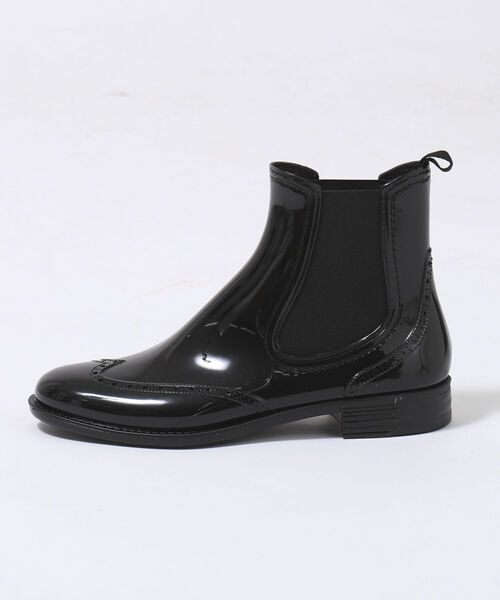 Traditional Weatherwear(トラディショナルウェザーウェア)の「【TRADITIONAL WEATHERWEAR/トラディショナル ウェザーウェア】SIDE GORE WINGTIP RAIN BOOTS(レインシューズ・レディース・ブラック・38/36/37)」の5枚目の写真