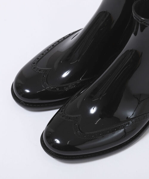 Traditional Weatherwear(トラディショナルウェザーウェア)の「【TRADITIONAL WEATHERWEAR/トラディショナル ウェザーウェア】SIDE GORE WINGTIP RAIN BOOTS(レインシューズ・レディース・ブラック・38/36/37)」の7枚目の写真
