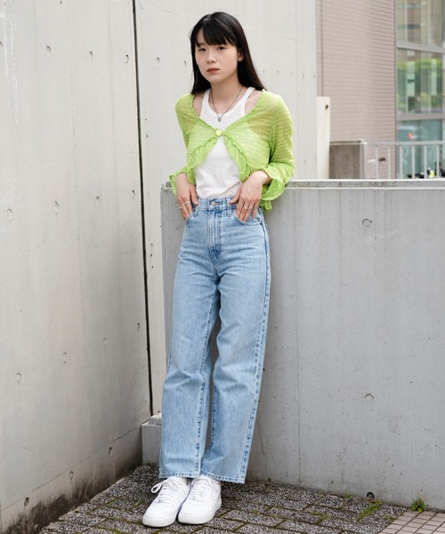 美品！　Levi's ライトブルー ハイウエストストレートデニム25 Levi's（リーバイス）の「Levi's/リーバイス ハイウエスト