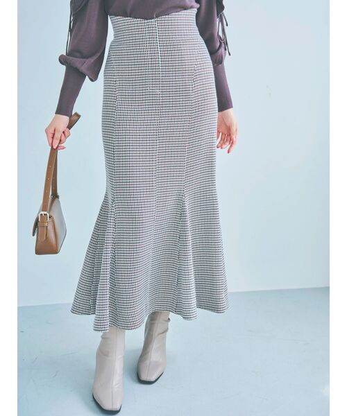 dazzlin（ダズリン）の「ステッチラインマーメイドスカート（スカート・レディース・ブラウン/インディゴブルー/その他1/ベージュ/ブルー・SMALL/MEDIUM）」の7枚目の写真