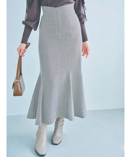 dazzlin（ダズリン）の「ステッチラインマーメイドスカート（スカート・レディース・ブラウン/インディゴブルー/その他1/ベージュ/ブルー・SMALL/MEDIUM）」の5枚目の写真