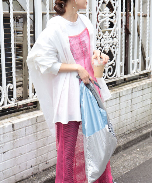 fredy emue（フレディエミュ）の「メッシュキャミワンピース（ワンピース・レディース・アイボリー/ブラック/ピンク・38）」の10枚目の写真