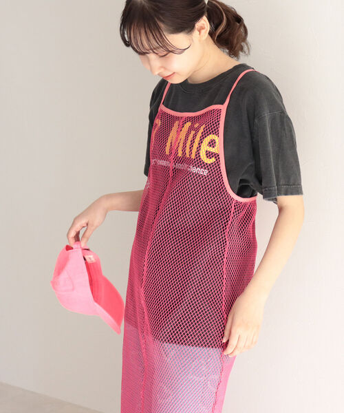 fredy emue（フレディエミュ）の「メッシュキャミワンピース（ワンピース・レディース・アイボリー/ブラック/ピンク・38）」の15枚目の写真