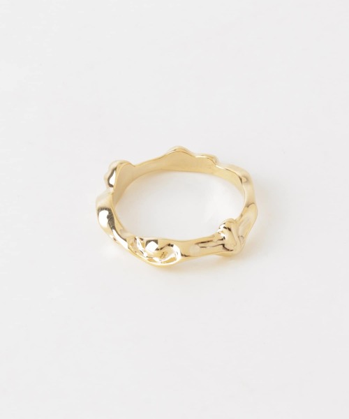 KBF(ケイビーエフ)の「デフォルメフラットリング(リング・レディース・シルバー/ゴールド・ONE)」の5枚目の写真