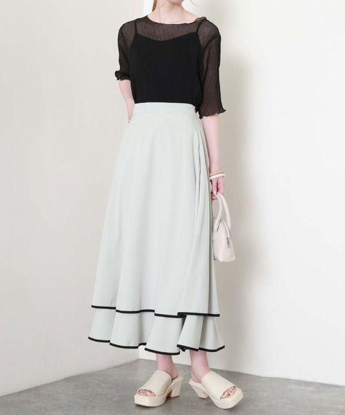 archives（アルシーヴ）の「シアー楊柳半袖ブラウス（シャツ/ブラウス・レディース・アイボリー/ブラック/ミント/イエロー/オレンジ/ブラウン・MEDIUM）」の21枚目の写真