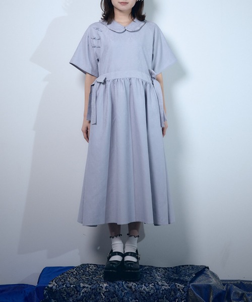 Whinny ワンピース ベレー帽 Whinny（ホワイニー）の「Whinny/チャイニーズワンピ