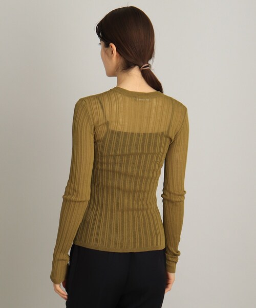 THE SHOP TK （ザ ショップ ティーケー ）の「◆シアーリブカーディガン（カーディガン/ボレロ・レディース・ブラック/ブルー/ブラウン系・12/13）」の17枚目の写真