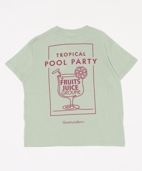GROOVY COLORS（グルービーカラーズ）の「天竺 TOO BIG Tシャツ（Tシャツ/カットソー・キッズ・チャコールグレー/グリーン・120/110/100）」の12枚目の写真
