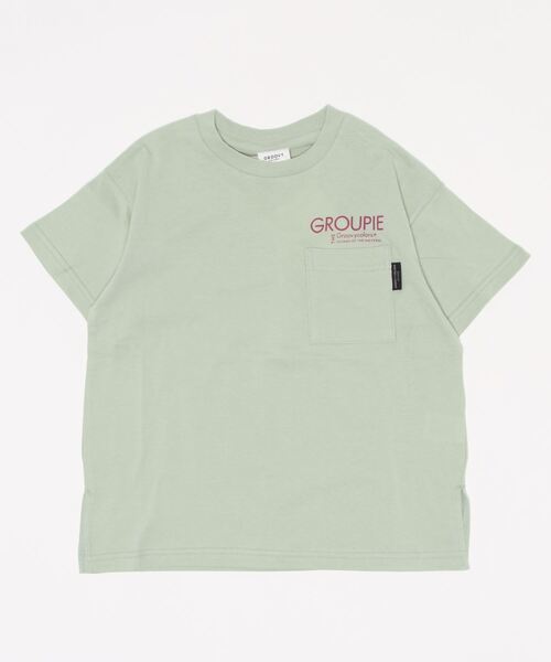 GROOVY COLORS（グルービーカラーズ）の「天竺 TOO BIG Tシャツ（Tシャツ/カットソー・キッズ・チャコールグレー/グリーン・120/110/100）」の13枚目の写真