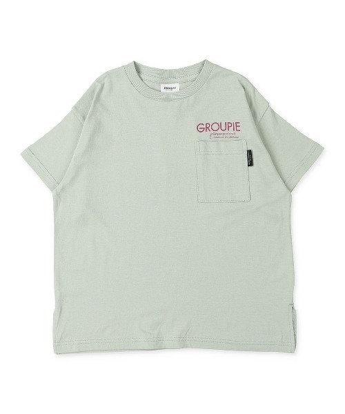 GROOVY COLORS（グルービーカラーズ）の「天竺 TOO BIG Tシャツ（Tシャツ/カットソー・キッズ・チャコールグレー/グリーン・120/110/100）」の11枚目の写真