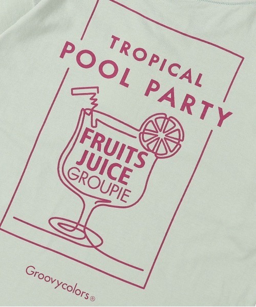 GROOVY COLORS（グルービーカラーズ）の「天竺 TOO BIG Tシャツ（Tシャツ/カットソー・キッズ・チャコールグレー/グリーン・120/110/100）」の4枚目の写真