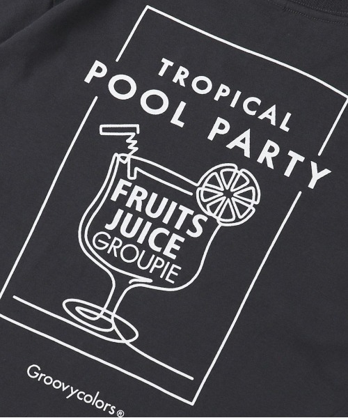 GROOVY COLORS（グルービーカラーズ）の「天竺 TOO BIG Tシャツ（Tシャツ/カットソー・キッズ・チャコールグレー/グリーン・120/110/100）」の3枚目の写真