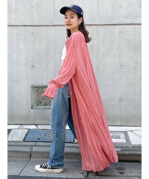 Ungrid（アングリッド）の「2wayワッシャーロングワンピース（ワンピース・レディース・オフホワイト/ブラック/ブルー/ピンク・FREE）」の10枚目の写真