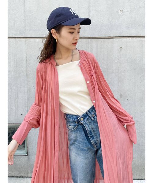 Ungrid（アングリッド）の「2wayワッシャーロングワンピース（ワンピース・レディース・オフホワイト/ブラック/ブルー/ピンク・FREE）」の12枚目の写真