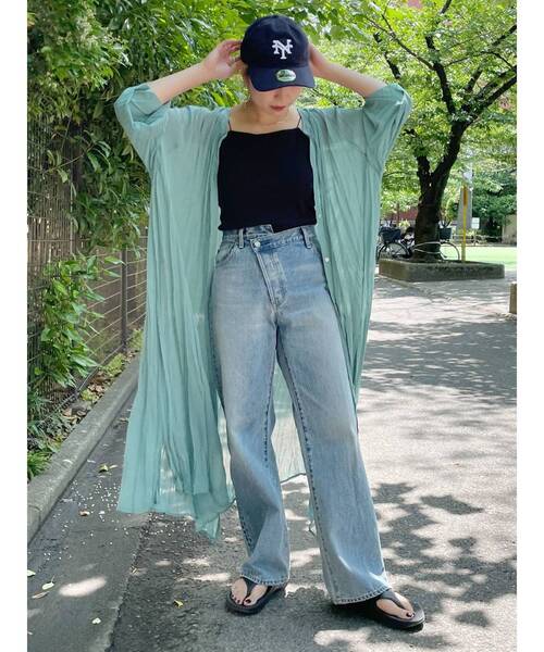 Ungrid（アングリッド）の「2wayワッシャーロングワンピース（ワンピース・レディース・オフホワイト/ブラック/ブルー/ピンク・FREE）」の15枚目の写真