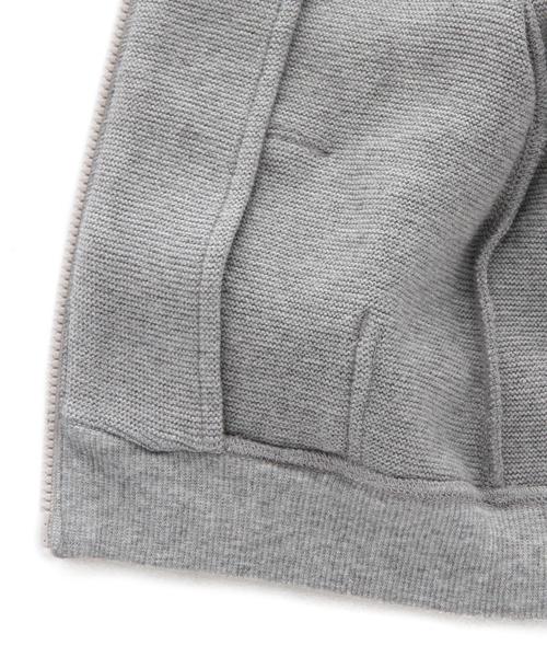 green label relaxing（グリーンレーベルリラクシング）の「【BABY】リンクスパール パーカーロングスリーブ◆（パーカー・キッズ・グレー/ネイビー・75cm/85cm）」の3枚目の写真