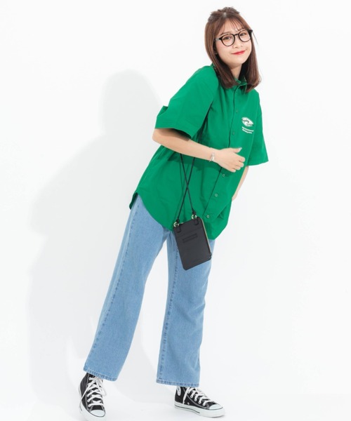 nemne store（ネンネストア）の「【 dayday seoul コラボ】刺繍入りアソートオーバーシャツ（シャツ/ブラウス・レディース・イエロー/ブルー/グリーン・フリー）」の12枚目の写真