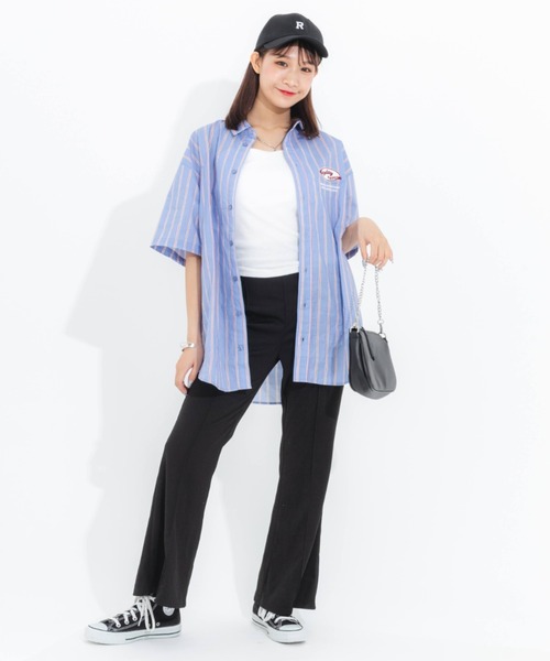 nemne store（ネンネストア）の「【 dayday seoul コラボ】刺繍入りアソートオーバーシャツ（シャツ/ブラウス・レディース・イエロー/ブルー/グリーン・フリー）」の19枚目の写真