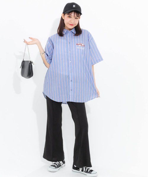 nemne store（ネンネストア）の「【 dayday seoul コラボ】刺繍入りアソートオーバーシャツ（シャツ/ブラウス・レディース・イエロー/ブルー/グリーン・フリー）」の20枚目の写真