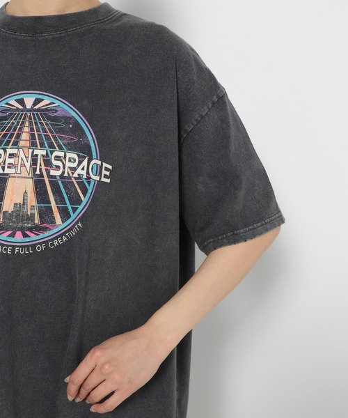 PAGEBOY（ページボーイ）の「ロックチュニックTシャツ（Tシャツ/カットソー・レディース・チャコールグレー/ブラウン系その他/オフホワイト・FREE）」の15枚目の写真