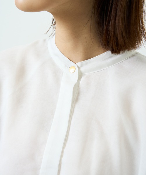 HERENCIA（ヘレンチア）の「ケープ風シアーブラウス（シャツ