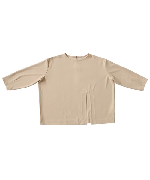 antiqua(アンティカ)の「アーチカットトップス(Tシャツ/カットソー・レディース・ブラック/ベージュ/グリーン・FREE)」の5枚目の写真