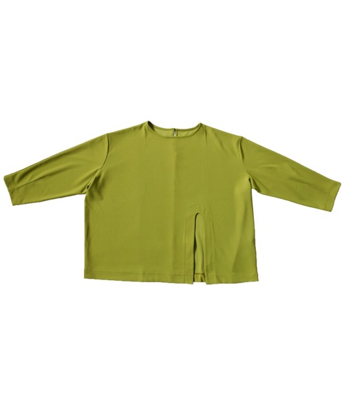 antiqua(アンティカ)の「アーチカットトップス(Tシャツ/カットソー・レディース・ブラック/ベージュ/グリーン・FREE)」の6枚目の写真
