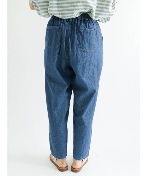 Samansa Mos2（サマンサ モスモス）の「デニムスラウチパンツ（デニムパンツ・レディース・ブルー・ﾌﾘ-）」の9枚目の写真
