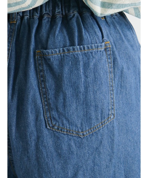 Samansa Mos2（サマンサ モスモス）の「デニムスラウチパンツ（デニムパンツ・レディース・ブルー・ﾌﾘ-）」の10枚目の写真