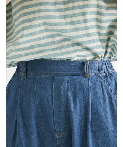 Samansa Mos2（サマンサ モスモス）の「デニムスラウチパンツ（デニムパンツ・レディース・ブルー・ﾌﾘ-）」の11枚目の写真