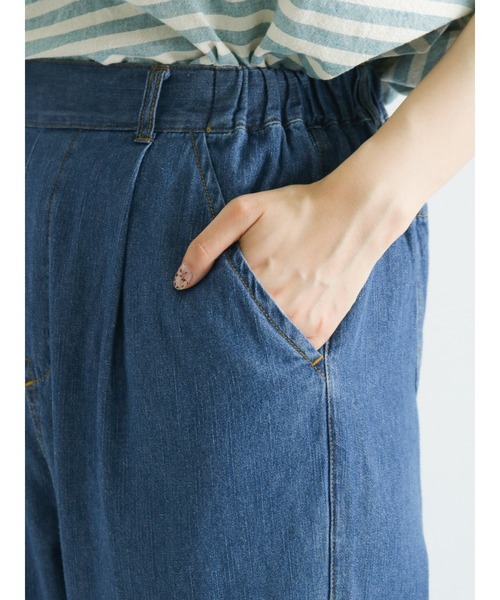 Samansa Mos2（サマンサ モスモス）の「デニムスラウチパンツ（デニムパンツ・レディース・ブルー・ﾌﾘ-）」の12枚目の写真