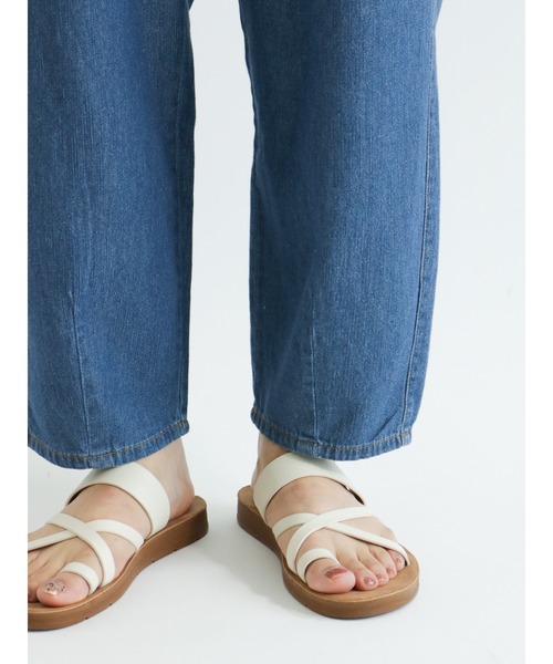 Samansa Mos2（サマンサ モスモス）の「デニムスラウチパンツ（デニムパンツ・レディース・ブルー・ﾌﾘ-）」の13枚目の写真