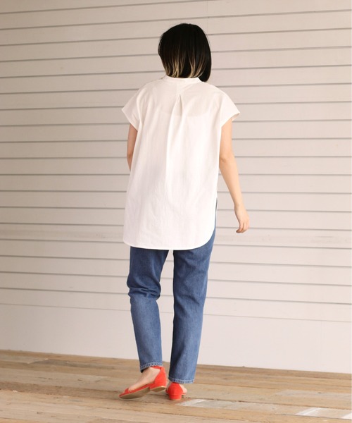 cepo(セポ)の「シシュウスリットカフタンブラウス(シャツ/ブラウス・レディース・ブラック/オフホワイト/オレンジ・M)」の12枚目の写真