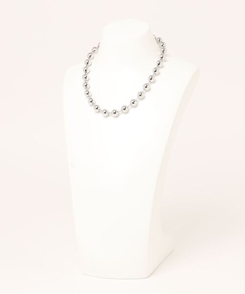 GOLDY（ゴールディ）の「ビッグ ボール チェーン ショート ネックレス（ネックレス・レディース・シルバー/ゴールド・FREE）」の5枚目の写真