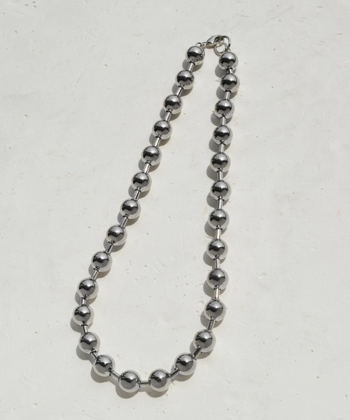 GOLDY（ゴールディ）の「ビッグ ボール チェーン ショート ネックレス（ネックレス・レディース・シルバー/ゴールド・FREE）」の10枚目の写真