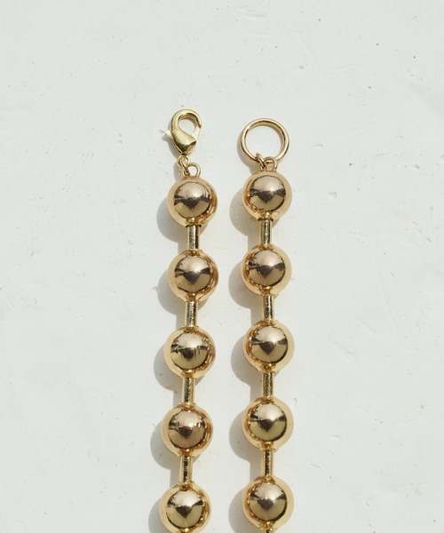 GOLDY（ゴールディ）の「ビッグ ボール チェーン ショート ネックレス（ネックレス・レディース・シルバー/ゴールド・FREE）」の3枚目の写真