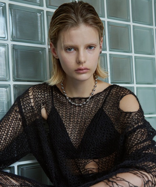 GOLDY（ゴールディ）の「ビッグ ボール チェーン ショート ネックレス（ネックレス・レディース・シルバー/ゴールド・FREE）」の12枚目の写真