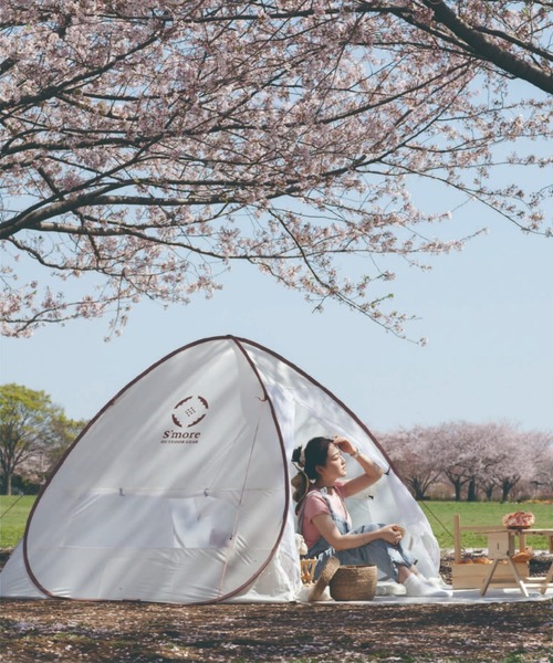 S'more(スモア)の「【S'more / Colline (コリーヌ) 】 ワンタッチテント(アウトドアグッズ・レディース・ホワイト/ミント/オフホワイト/ターコイズブルー・FREE)」の2枚目の写真