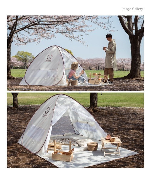 S'more(スモア)の「【S'more / Colline (コリーヌ) 】 ワンタッチテント(アウトドアグッズ・レディース・ホワイト/ミント/オフホワイト/ターコイズブルー・FREE)」の16枚目の写真