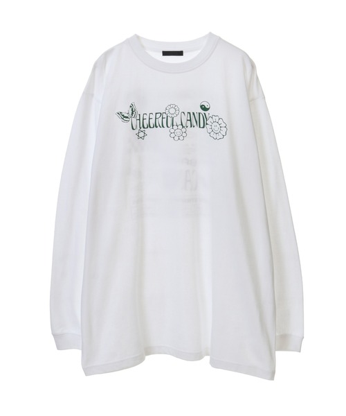 Candy Stripper(キャンディストリッパー)の「CHEERFUL CANDY L/S Tシャツ(Tシャツ/カットソー・レディース・オフホワイト/パープル/ブラック・2)」の14枚目の写真