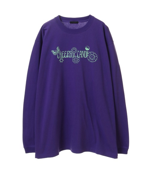 Candy Stripper(キャンディストリッパー)の「CHEERFUL CANDY L/S Tシャツ(Tシャツ/カットソー・レディース・オフホワイト/パープル/ブラック・2)」の7枚目の写真
