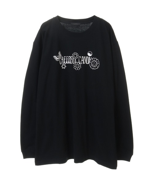 Candy Stripper(キャンディストリッパー)の「CHEERFUL CANDY L/S Tシャツ(Tシャツ/カットソー・レディース・オフホワイト/パープル/ブラック・2)」の10枚目の写真