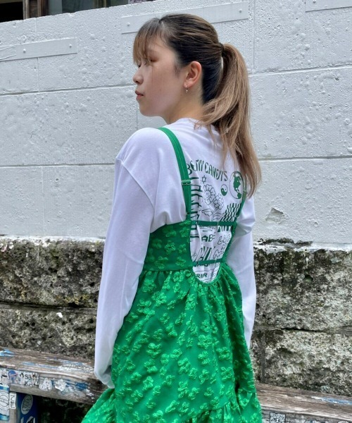 Candy Stripper(キャンディストリッパー)の「CHEERFUL CANDY L/S Tシャツ(Tシャツ/カットソー・レディース・オフホワイト/パープル/ブラック・2)」の22枚目の写真