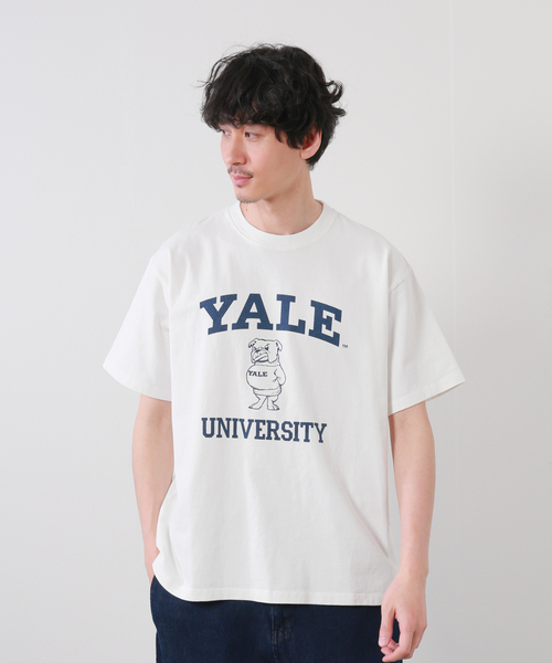 JOURNAL STANDARD(ジャーナルスタンダード)の「【YALE×JOURNAL STANDARD】名古屋 ヘビーウェイトTシャツ(Tシャツ/カットソー・メンズ・ホワイト/ブラック系その他・MEDIUM/LARGE)」の2枚目の写真